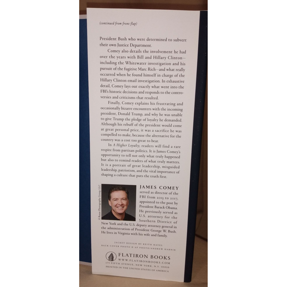 A Higher Loyalty | Book by James Comey | Hard Cover | New | Free USA Shipping - Picture 3 of 8